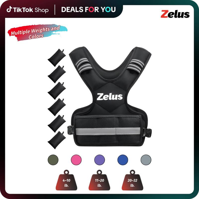 Labor Day Sale: Zelus Adjustable Weighted Vest (4-32 lbs) for Enhanced Workouts, Running, and Body Weight Training – Perfect for Fitness Enthusiasts and a Great Gift Idea!