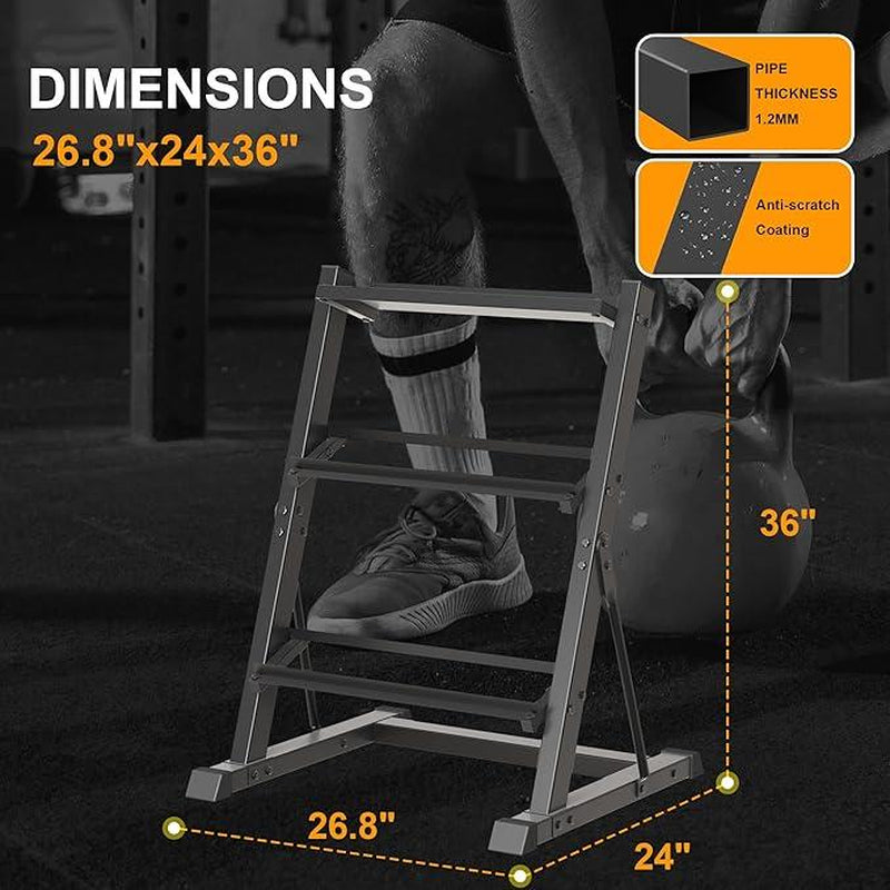 3-Tier Adjustable Dumbbell Rack Stand - 700LB Capacity Heavy-Duty Weight Storage for Home Gym (Rack Only)